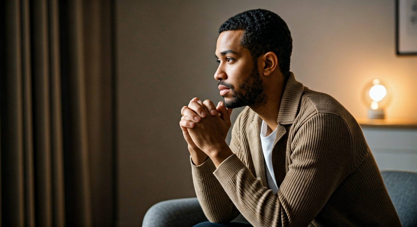 person considering ibogaine treatment