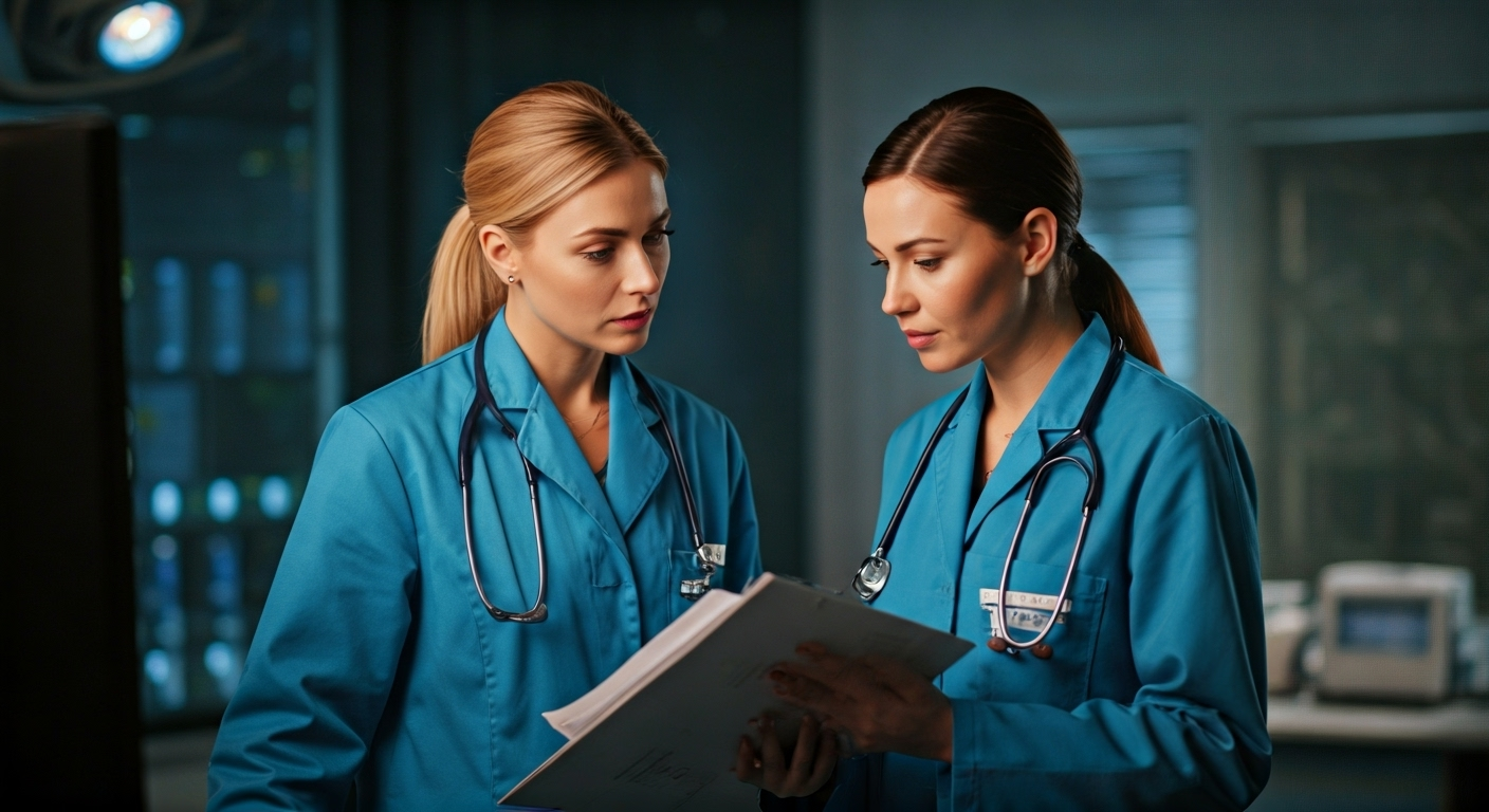 Medical team with emergency care